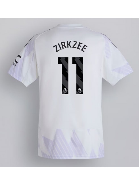 Moški Nogometna dresi replika Manchester United Joshua Zirkzee #11 Gostujoči 2025-26 Kratek rokav Moški Nogometna dresi replika Manchester United Joshua Zirkzee #11 Gostujoči 2025-26 Kratek rokav